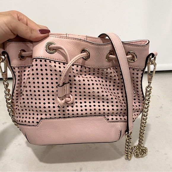 Rebecca Minkoff perforated leather bucket bag / purse - Picture 3 of 6